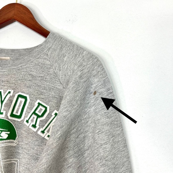 Vintage 80’s New York Jet’s Crewneck Sweatshirt Size XL - Picture 6 of 12
